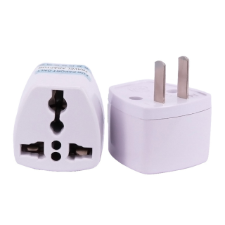 หัวแปลงปลั๊กไฟ ตัวแปลง อะแดปเตอร์เดินทาง 3 ขา เป็น 2 ขาแบน Plug converter