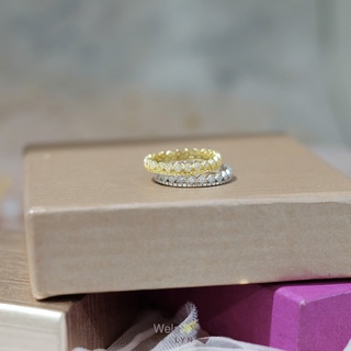 JEWELLYN Wela Ring (1set ได้สองวงสีเงินและทอง)