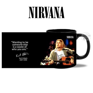 แก้ว Mug Kurt Cobain แห่งวง NIRVANA สกรีนรูปรอบแก้ว ภาพคมชัดสวยงาม ของใหม่มือหนึ่ง ใช้เป็น ของขวัญ ปีใหม่ / Kurt04