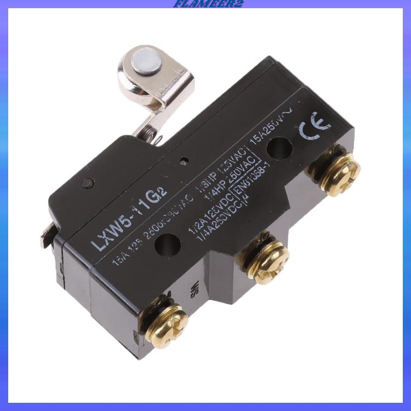 [Flameer2] ไมโครลิมิตสวิตช์ 480V 250V 125V 15A SPDT 1NO 1NC LXW5-11G2