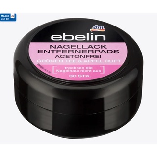 DM Ebelin Nagellackentfernerpads acetonfrei, 30 St