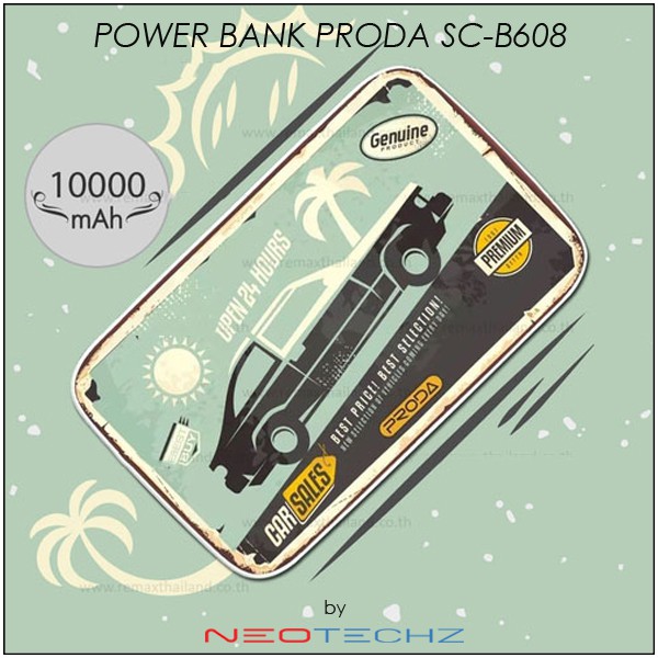 Power Bank 10000 mAh (SC-B608) - แบตสำรอง Proda