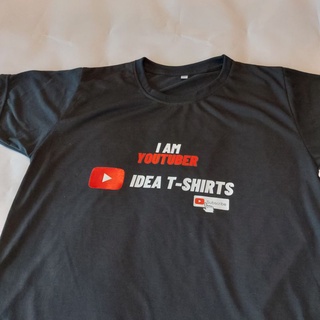 เสื้อยืด youtuber ยูทูปเบอร์ ใส่ชื่อ ช่องยูทูป ตัวเองได้