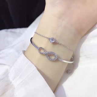 (พร้อมส่ง)*New*Swarovski Infinity bangle