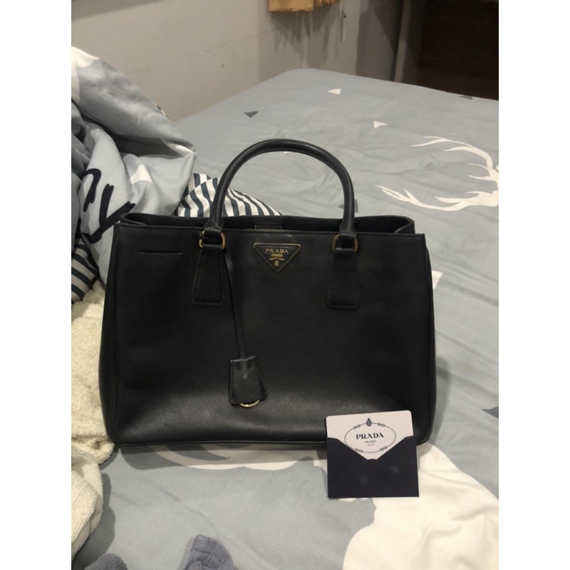 used | PRADA Saffiano Lux Galleria Shopping Bag แท้💯