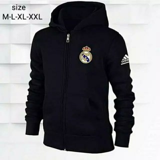 เสื้อแจ็กเก็ต มีฮู้ด ลาย Madrid HOODIE