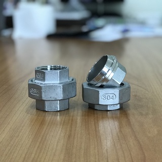 3/8"-1.1/2" ข้อต่อยูเนี่ยน เตเปอร์ สแตนเลส304 เกลียวBSP ข้อต่อยูเนี่ยนเกลียวใน SUS304 Female Conical Union Taper fitting