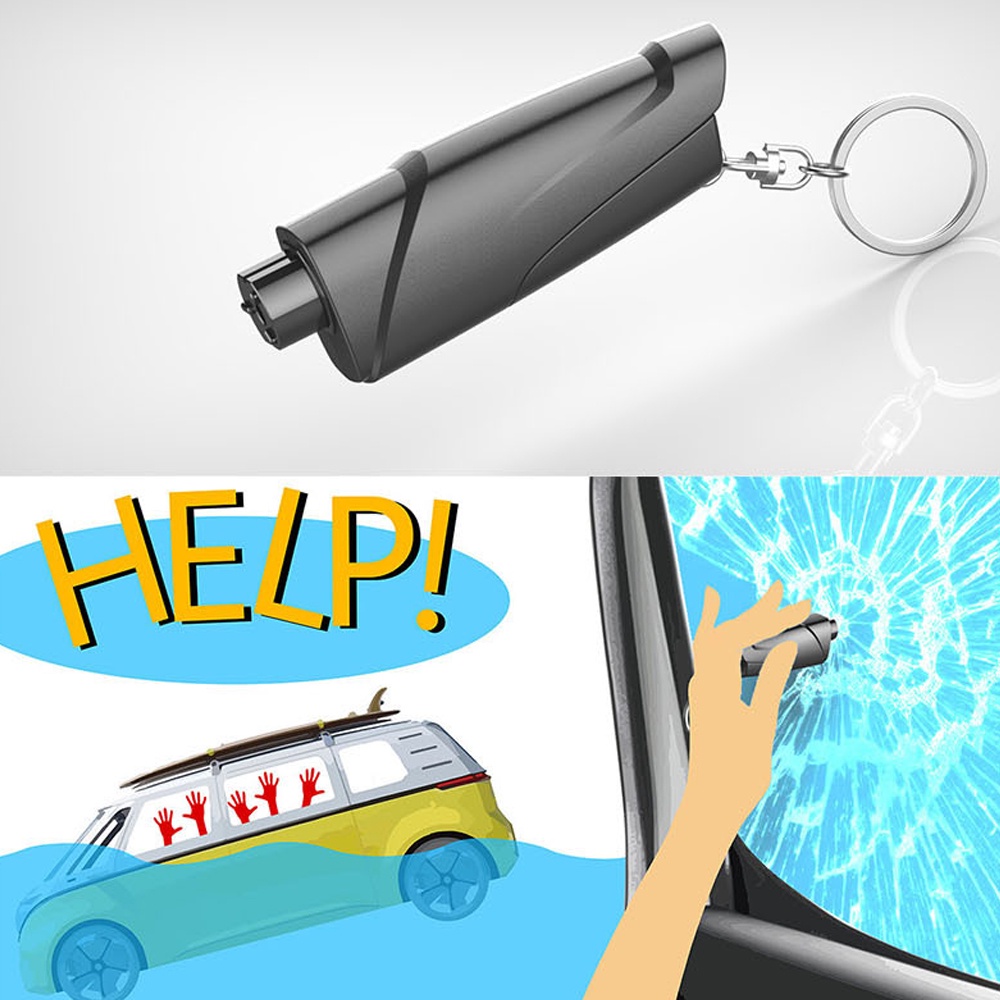 Car Safety Hammer Set Of 2 Emergency Escape Tool Auto Car Window Glass Hammer Breaker And Seat Belt Cutter Escape 2-in-1 For Family Rescue And Auto Emergency Escape Tools