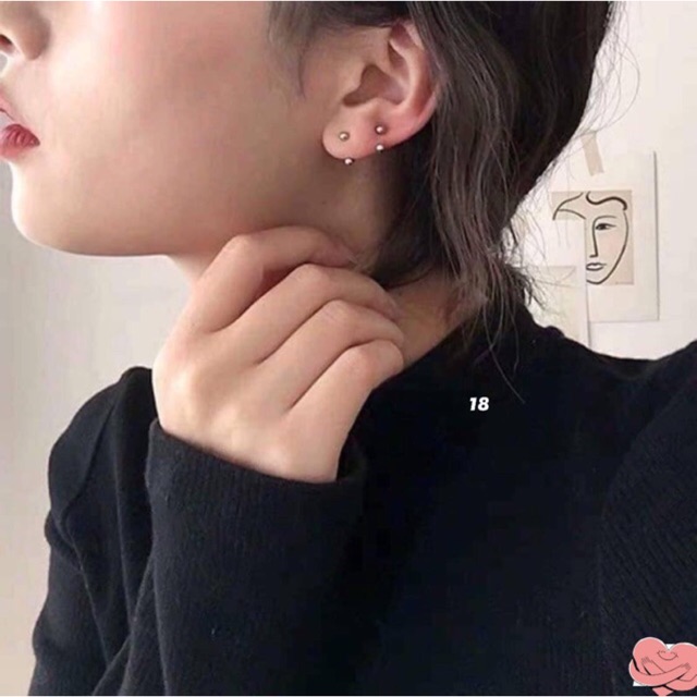 ต่างหู V10K. ตะขอ zen swirl ใส่แล้วเรียบง่ายมาก