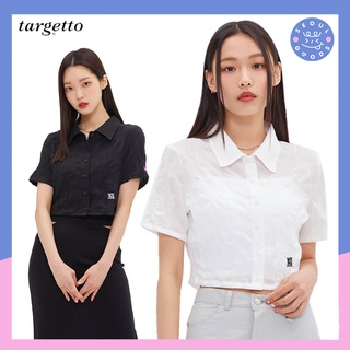 (พร้อมส่ง) เสื้อเชิ้ตครอป Targetto - WRINKLE CROP SHIRT