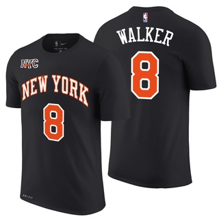 เสื้อยืด พิมพ์ลาย New York Knicks 8 Back Walker Icon Statement Association Edition สําหรับผู้ชาย