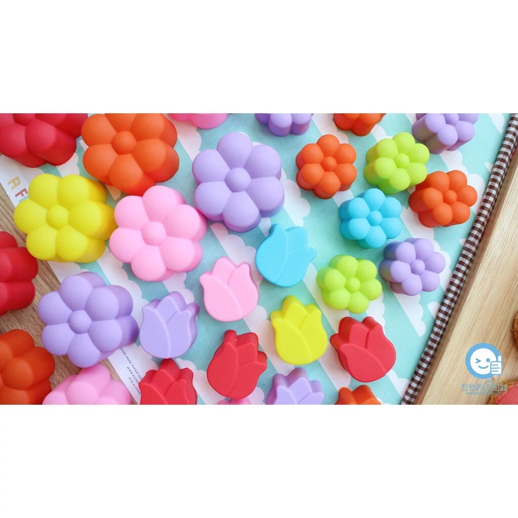 แม่พิมพ์วุ้น  พิมพ์ซิลิโคน พิมพ์ขนม บรรจุแพ็คละ 12ชิ้น ถูกสุดคุ้มสุด Food Grade thumbnail 4