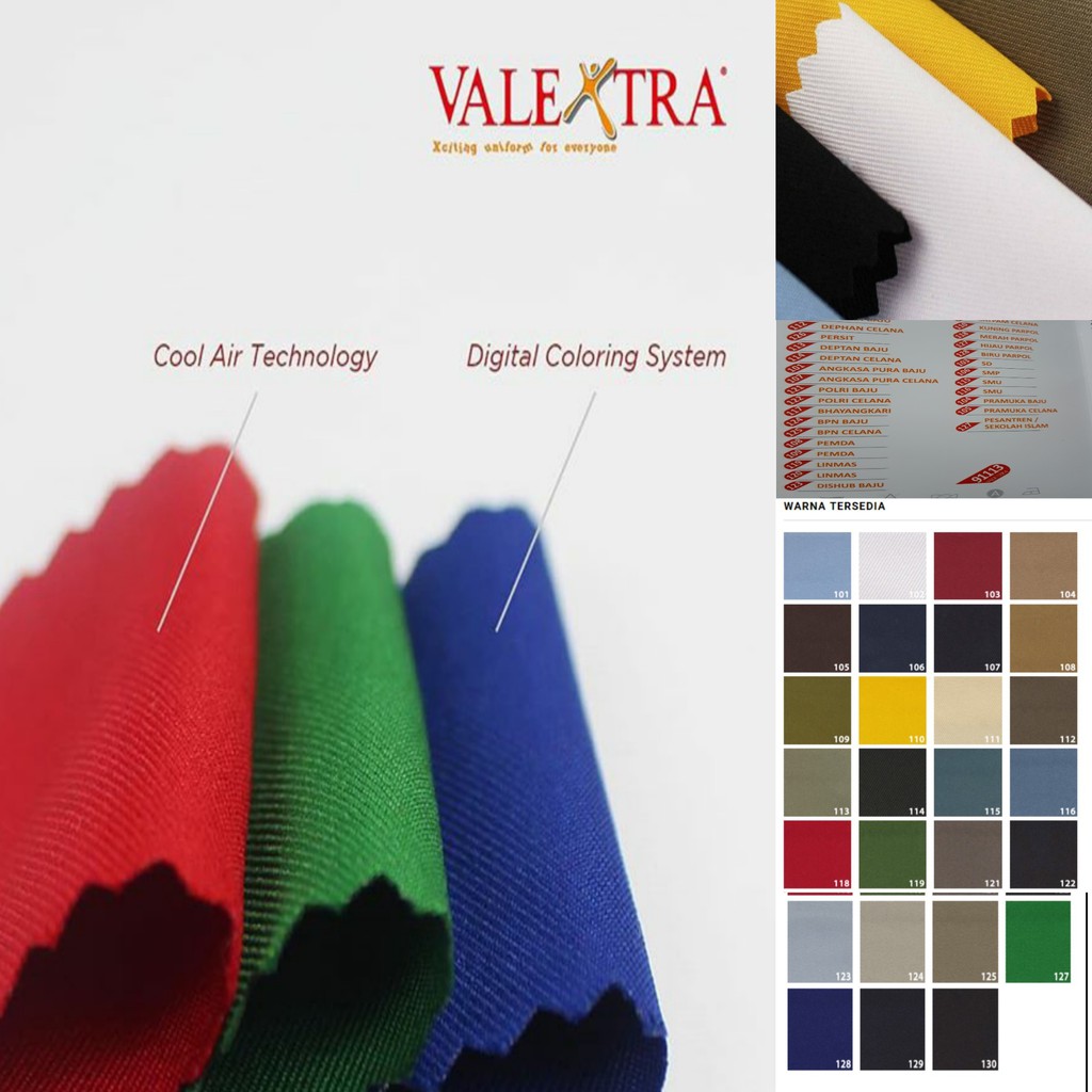 Valextra Fabric School Uniform Material Shirt Pants ราคาต่อ 10 cm