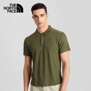 THE NORTH FACE M PLAITED CRAG POLO -AP -BURNT OLIVE GREEN เสื้อโปโล โปโล เสื้อผ้าผู้ชาย