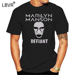 Marilyn MANSON Defiant เสื้อยืดแขนสั้น แฟชั่นฤดูร้อนS-5XL