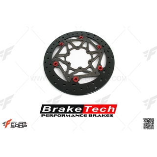 จานเบรค จานดิสก์เบรค จานเบรคหน้า BRAKETECH IRON FOR DUCATI PANIGALE V4