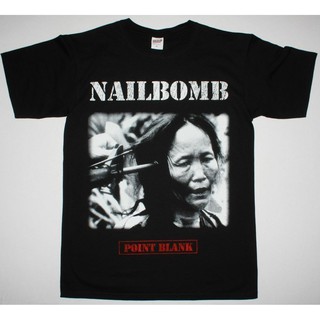 [S-5XL]เสื้อยืดลายกราฟฟิก nailbomb Point Blank sepultura Fudge