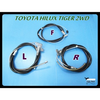 TOYOTA HILUX TIGER 2WD (LH) HAND BRAKE CABLE SET (3 PCS.)  // สายเบรคมือ (3 เส้น) สินค้าคุณภาพดี