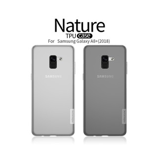 สําหรับ Samsung Galaxy A8 + 2018 / A8 Plus 2018 Nature TPU ใส กันกระแทก ซิลิโคนนุ่ม บางเฉียบ ฝาหลัง เคสโทรศัพท์