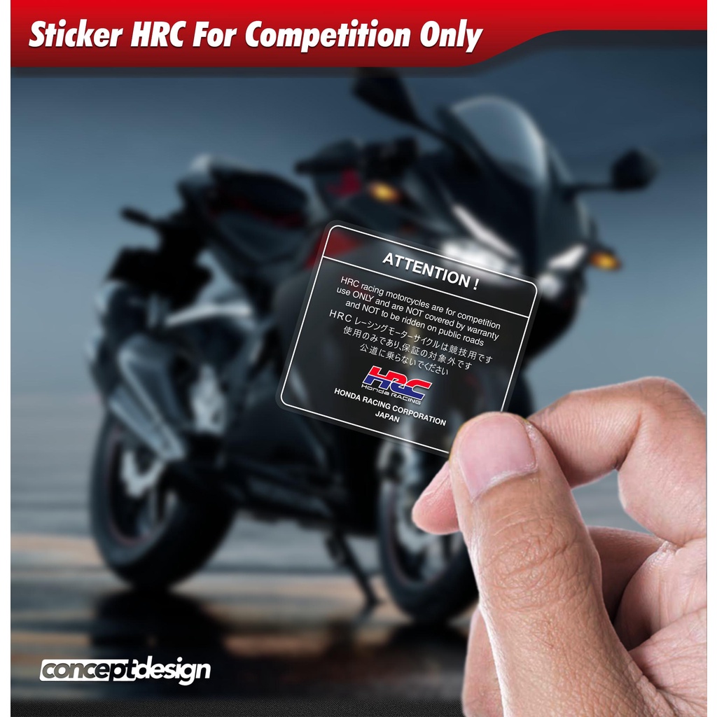 สติ๊กเกอร์ Hrc สําหรับการใช้งานในการแข่งขันเท่านั้น - โปร่งใส