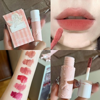 Herorange Pink Mist Angel Velvet Lip Glaze ลิปโคลน เนื้อแมตต์ เคลือบริมฝีปาก