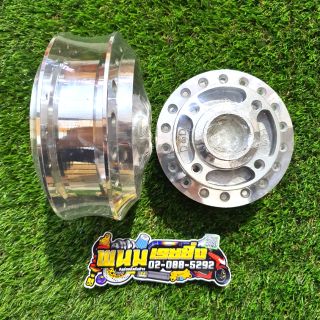 ดุมหน้า+ดุมหลัง (DAIYA) กลึงเงา W125R/W100S UBOX (อะไหล่แต่งเวฟ125) รหัสสินค้า 038836/036717