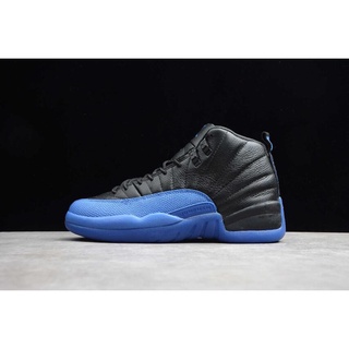 0xng Air Jordan 12 เกม Royal Black Blue 130690-014