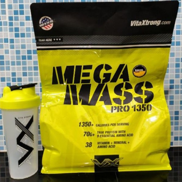 🤗Vitaxtrong Mega Mass​ Pro1350/6lb.(สองราคามีแก้วกับไม่มีแก้ว)​