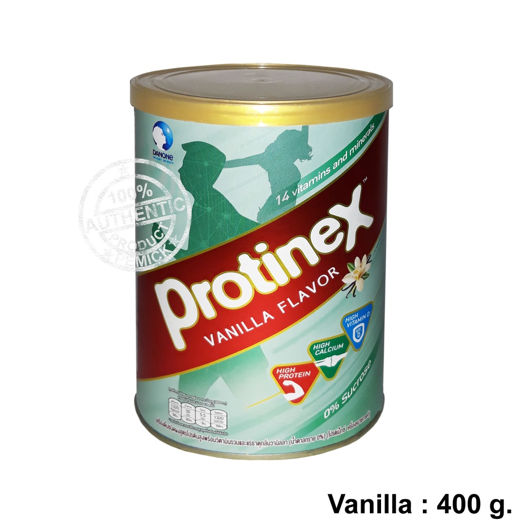 Protinex Vanilla Flavor ขนาด 400 กรัม โปรติเน็กซ์ เครื่องดื่มชนิดผงสูตรโปรตีนสูงพร้อมวิตามินรวมและแร