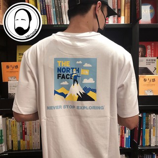 เสื้อยืดโอเวอร์ไซส์THE NORTH FACE เสื้อยืดแขนสั้นลําลองสไตล์เกาหลีสําหรับผู้ชายและผู้หญิง Nt7Ul07S-3XL