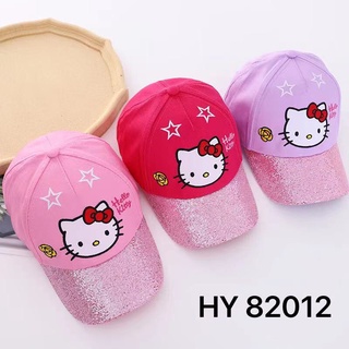 หมวกแก๊ปเด็ก kitty ขณะ 3 ถึง 7 ขวบใส่ได้ มีสินค้าพร้อมส่งนะคะ