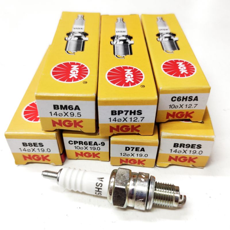 NGK SPARK PLUG C6HSA / B8ES / BP4HS / BP8ES / BP7HS / BM6A / BR9ES / D7EA / CPR6EA EX5 / Y15 / LC135