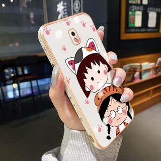 เคสโทรศัพท์ซิลิโคน แบบนิ่ม กันกระแทก ป้องกันกล้อง ลาย Maruko สําหรับ Samsung J7 Pro J7 2018 J7 2017