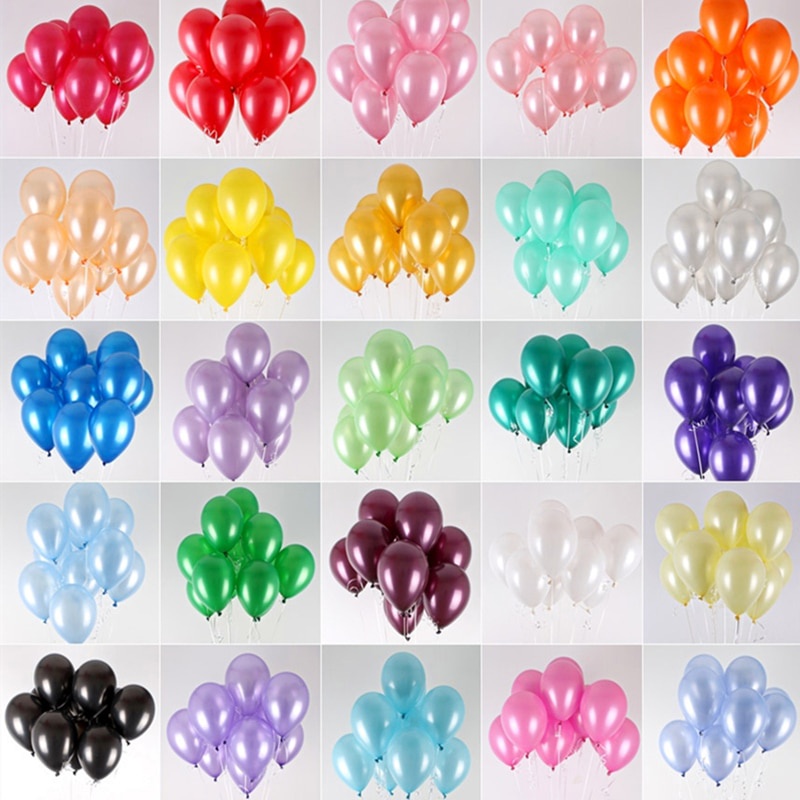 ลูกโป่งลูกโป่งยาง 10 นิ้วสําหรับตกแต่งปาร์ตี้วันเกิด 10 ชิ้น
