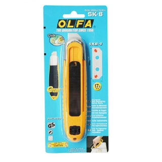 OLFA โอฟ่า รุ่น SK-8 มีดคัตเตอร์เซฟตี้กรีดกล่องลัง