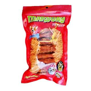 สันในไก่ ไก่พันปลาเส้น อบแห้ง น้ำหนัก 350g.