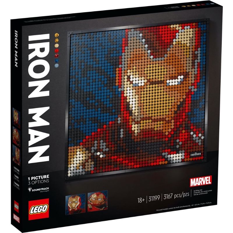 เลโก้​ LEGO Art 31199 - Marvel Studios Iron Man (กล่องไม่สวย)