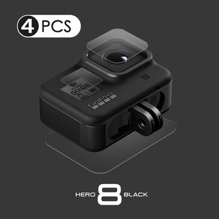 ฟิล์มกระจก FRONT LENS &amp; LCD PROTECTIVE GLASS TEMPERED FILM (HERO8 BLACK)