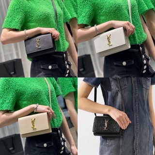 พรี ราคา6100 YSL 534395 Kateกระเป๋า​คาด​เอว​ กระเป๋าสะพายหนังแท้ แบรนด์เนน กระเป๋าคาดอก