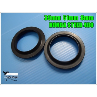 HONDA STEED FRONT SHOCK SEAL (39 51 8) SET (1 PAIR)  // ชีลกันฝุ่นโช๊คหน้า 39 51 8 ( 1 คู่ ) สินค้าคุณภาพดี