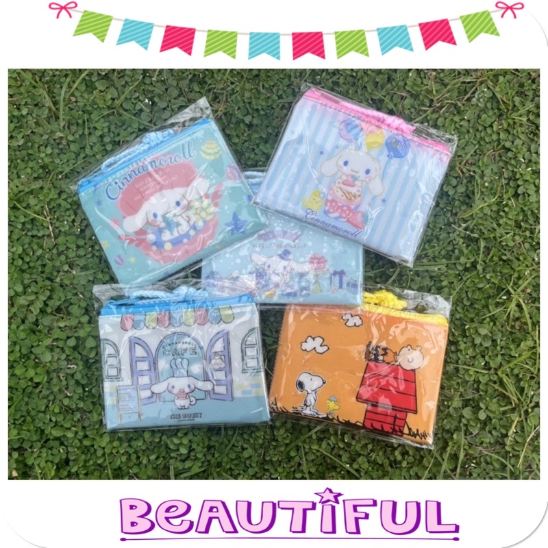 กระเป๋าสตางค์ ใส่เหรียญ Sanrio ซองซิปลายการ์ตูน ซองใส่ตังค์ 🍭🎀