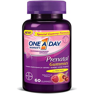 ONE A DAY Women’s Prenatal Gummies 60 Count กัมมี่ วิตามิน เตรียมตัวตั้งครรภ์