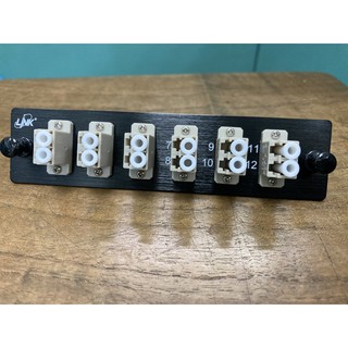 UF-2222 Snap-In Adaptor Plate LC MM Adaptor loaded 6 Duplex Link