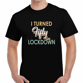 [COD]เสื้อยืด พิมพ์ลาย My 50Th Birthday In Quarantine Lockdown 50Th พลัสไซซ์ สําหรับผู้ชายS-5XL