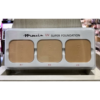 Morrin Super Foundation Extra Cover  แป้งมอริน เทสเตอร์ รีฟิว 3ช่อง 3เบอร์