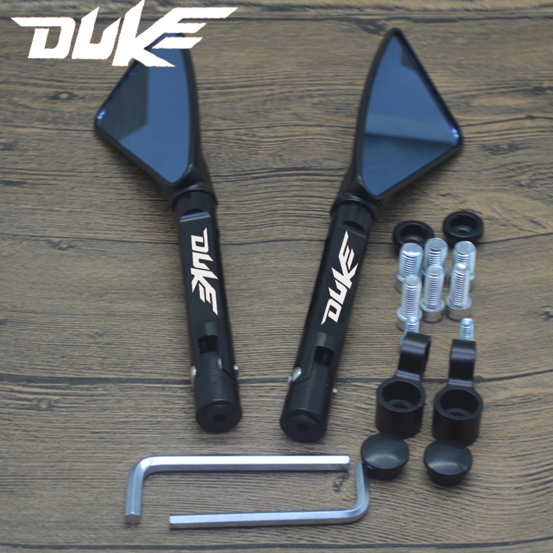 KTM 125/ 390/ 200/ 690 DUKE/ 990 SUPER DUKE/ R/ 790/ 1290 DUKE Universal กระจกรถจักรยานยนต์ CNC กระจกมองข้างกระจกมองหลัง
