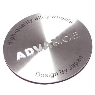 กรุณาวัดขนาดก่อนสั่งซื้อ ราคาต่อ 1 ชิ้น สติกเกอร์อลูมิเนียม  ADVANCE ขนาด 45mm.(4.5cm.) สติกเกอร์ Aegether