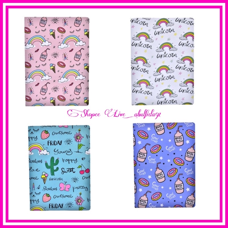 [MIX DESIGN NOTEBOOK A4/A5] Notebook Size A4/A5 Mix Design Cute Colourfull (Upd 23.6.23)