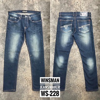 👖👖กางเกงยีนส์ขาวยาวปักลายกระเป๋าหลัง แต่งยับต้นขา  ws-228👖👖