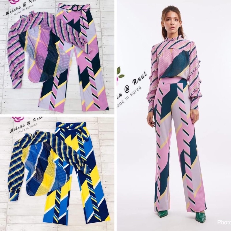 ชุดเสื้อกางเกงป้ายWidelia@Real